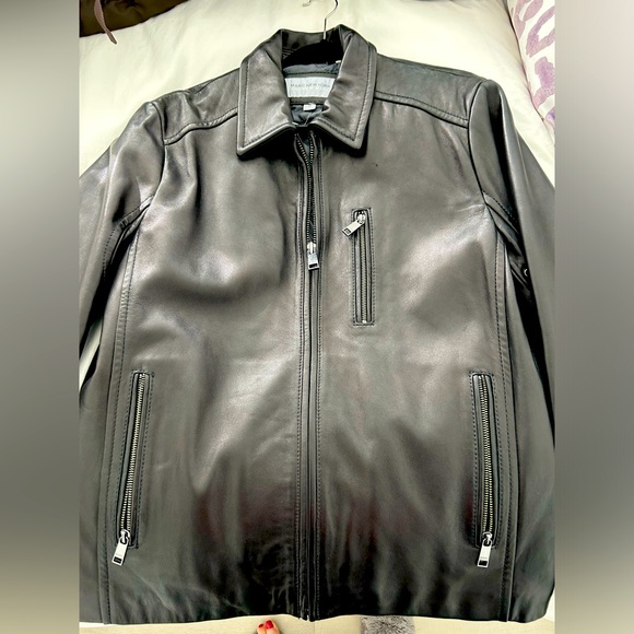 Andrew Marc , men’s , like brand new leather jacket, never worn! - Picture 1 of 4